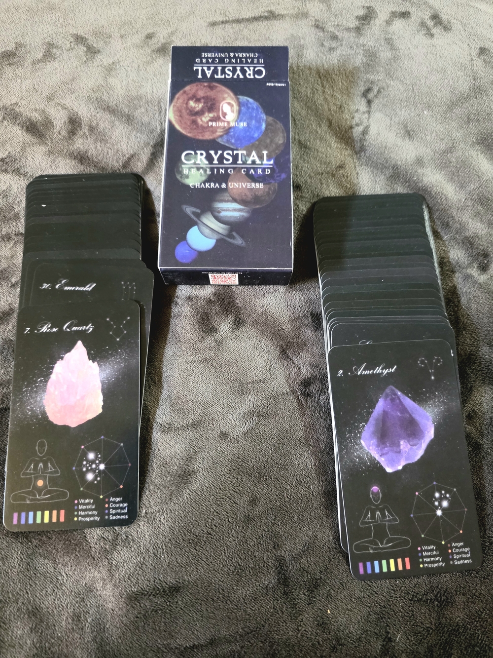 Crystal Healing Card Deck - Chakra & Universe
